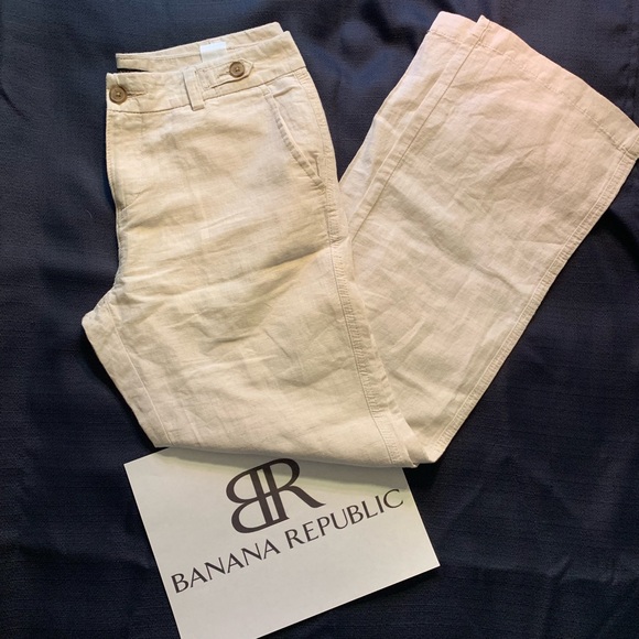 Banana Republic Pants - Banana Republic size 4 linen pants